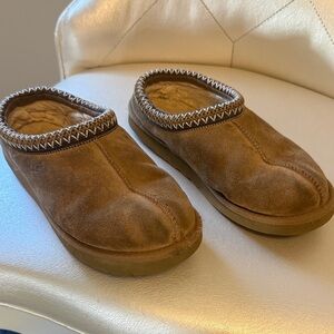 UGG Tan Suede Slip-On Shoes